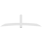 Ekena Millwork Bellingham Architectural Grade PVC Gable Bracket, 108"W x 31 1/2"H x 4"D x 6"F, 7/12 Pitch GBP108X32X0406BEL00 - alternate 2